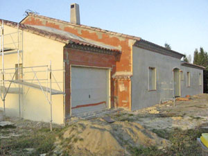 maisons en construction