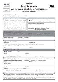 demande permis construire