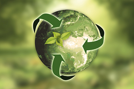 Le recyclage participe à un cercle vertueux permettant de réduire la quantité de déchets et de nourrir et protéger les sols.  